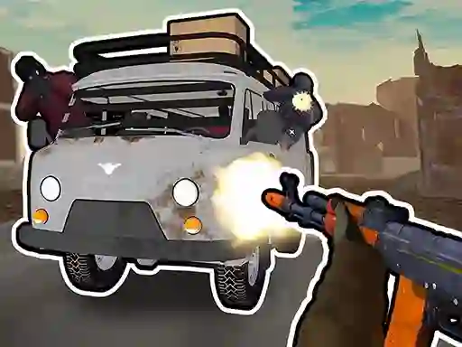 لعبة Road Chase. Shooter Realistic Guns على الانترنت