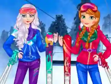 لعبة Princesses At Ski على الانترنت