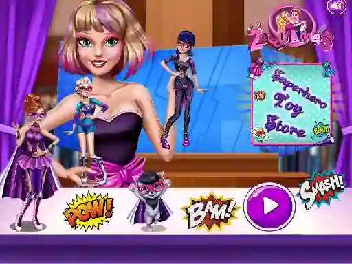 لعبة Superhero Toy Shop على الانترنت
