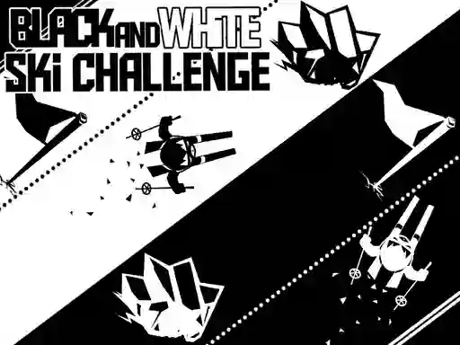 لعبة Black and White Ski Challenge على الانترنت