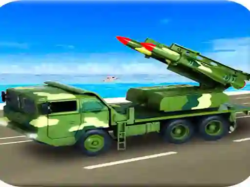 لعبة Us Army Missile Attack Army Truck Driving Games على الانترنت