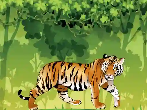 لعبة Angry Tiger Coloring على الانترنت