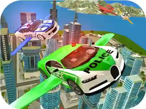 لعبة Flying Police Car Simulator على الانترنت