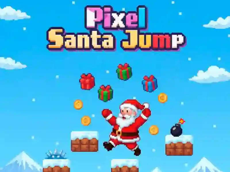 لعبة Pixel Santa Jump على الانترنت