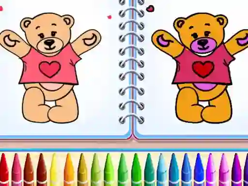 لعبة Cute Teddy Bear Colors على الانترنت