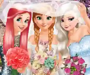 لعبة Bride and Bridesmaides Dress up على الانترنت