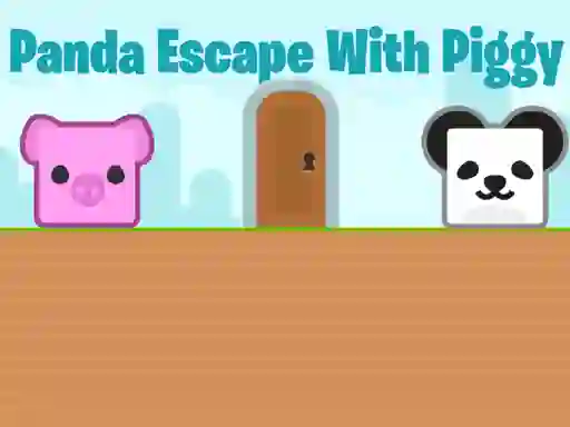 لعبة Panda Escape With Piggy على الانترنت