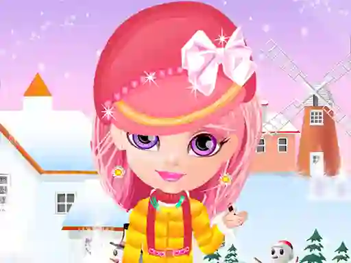 لعبة Baby Halen Winter Dress Up على الانترنت