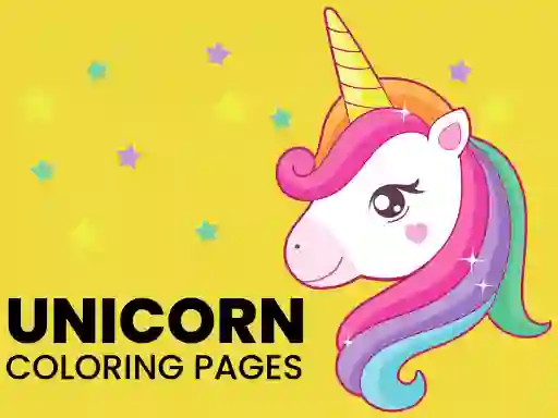 لعبة Unicorn Coloring Pages على الانترنت