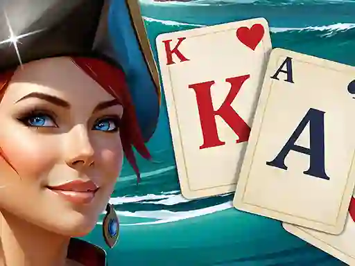لعبة Solitaire Klondike Treasure Island على الانترنت