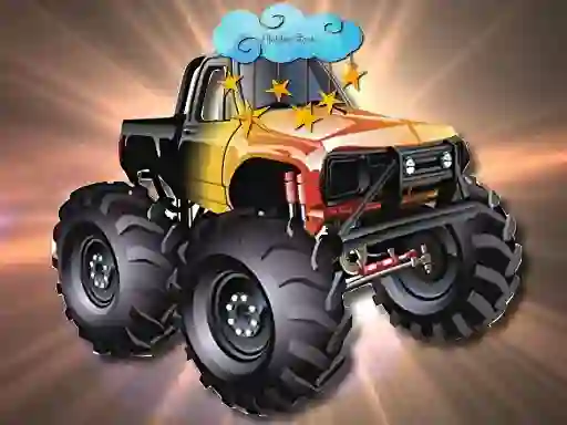 لعبة Cartoon Trucks Hidden Stars على الانترنت
