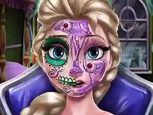 لعبة Elsa Scary Halloween Makeup على الانترنت