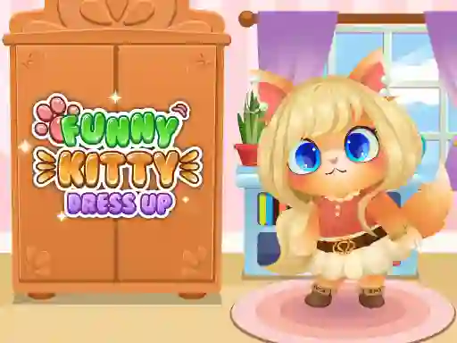لعبة Funny Kitty Dress Up على الانترنت
