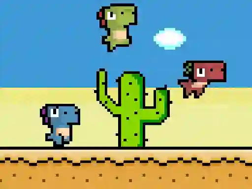 لعبة Pixel Dino Run على الانترنت