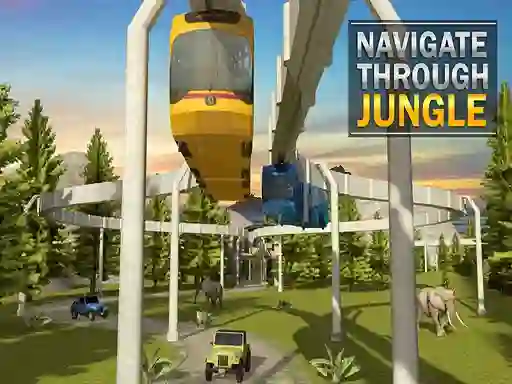 لعبة Elevated Train Driving Simulator Sky Tram Driver على الانترنت