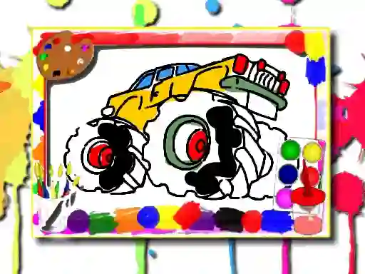 لعبة Monster Truck Coloring Book على الانترنت