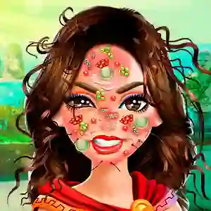 لعبة Wonder Woman Face Care على الانترنت