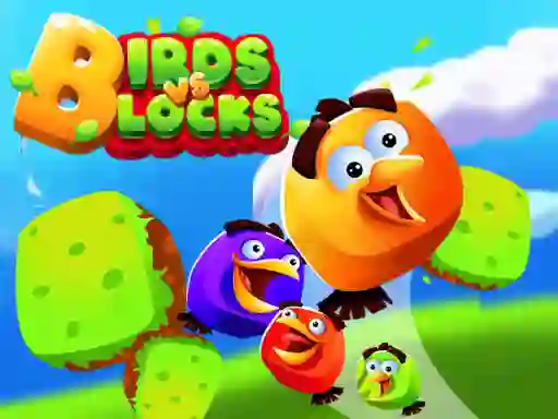 لعبة Birds vs Blocks على الانترنت