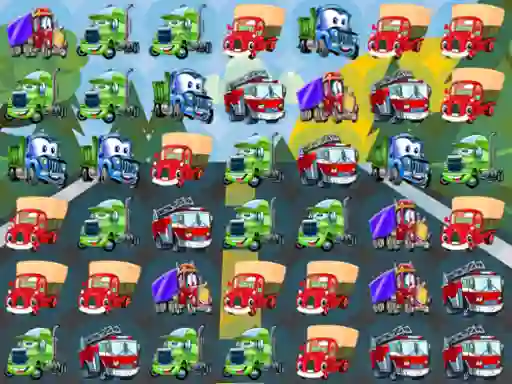 لعبة Cartoon Trucks Match 3 على الانترنت