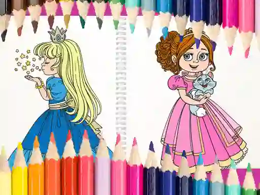 لعبة Beautiful Princess Coloring Book على الانترنت
