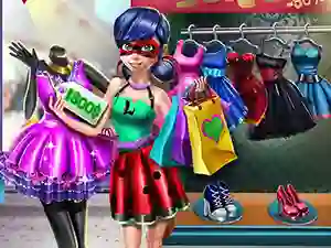 لعبة Dotted girl realife shopping على الانترنت