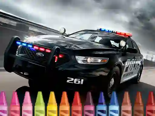 لعبة Police Cars Coloring على الانترنت