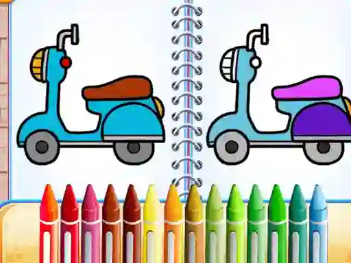 لعبة Cute Bike Coloring Book على الانترنت