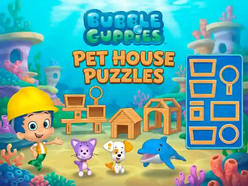 لعبة Bubble Guppies Pet House Puzzles على الانترنت
