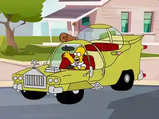 لعبة The Simpsons Car Jigsaw على الانترنت