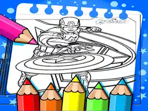 لعبة Captain America Coloring Book على الانترنت
