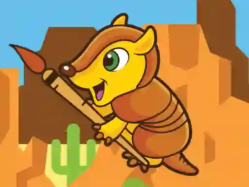 لعبة Happy Armadillo Coloring على الانترنت