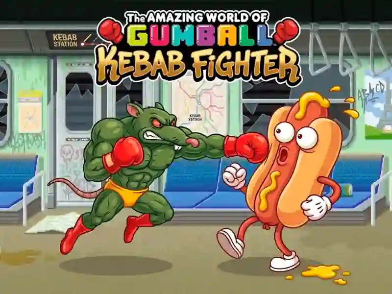 لعبة The Amazing World of Gumball Kebab Fighter على الانترنت