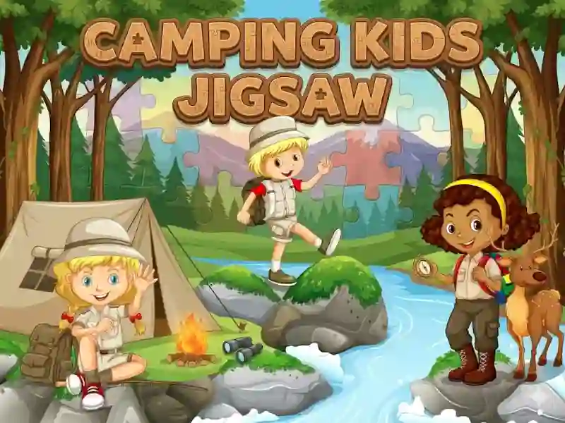 لعبة Camping kids jigsaw على الانترنت