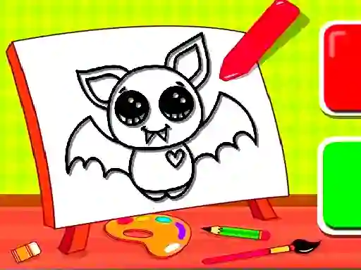 لعبة Easy Kids Coloring Bat على الانترنت