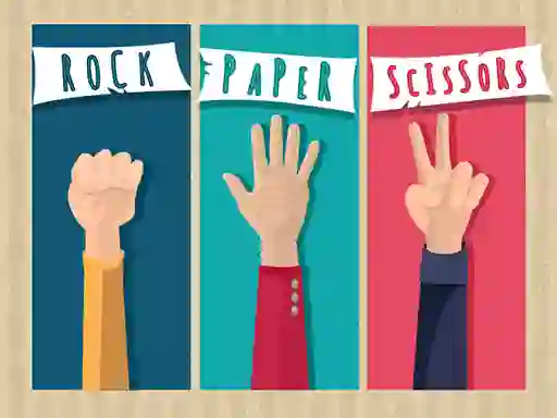 لعبة Rock Paper Scissors على الانترنت