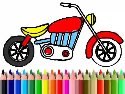 لعبة Back To School: Motorbike Coloring على الانترنت