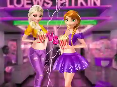 لعبة Ellie and Annie Movie Night على الانترنت