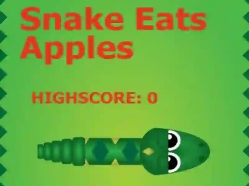 لعبة Snake Eats Apples على الانترنت