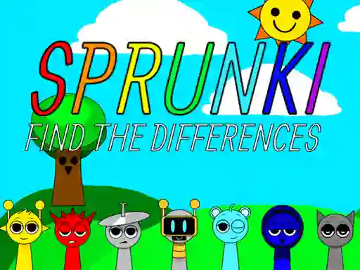 لعبة Sprunki Find The Differences على الانترنت