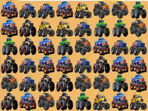 لعبة Monsters Trucks Match 3 على الانترنت