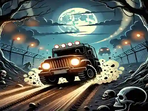 لعبة Racing Car Destroying Zombie على الانترنت