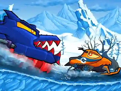 لعبة Car Eats Car: Winter Adventure على الانترنت