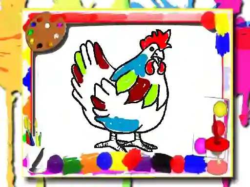 لعبة Chicken Coloring Book على الانترنت