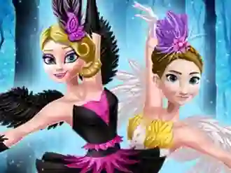 لعبة Ellie and Annie Black Swan and White Swan على الانترنت