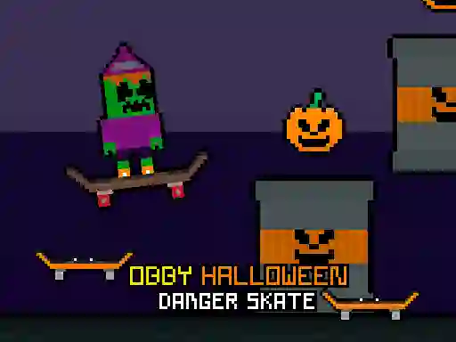لعبة Obby Halloween Danger Skate على الانترنت