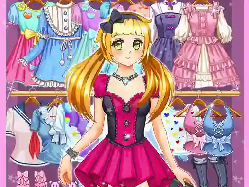 لعبة Anime Kawaii Dress Up على الانترنت