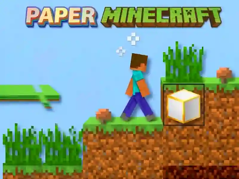 لعبة Paper Minecraft على الانترنت