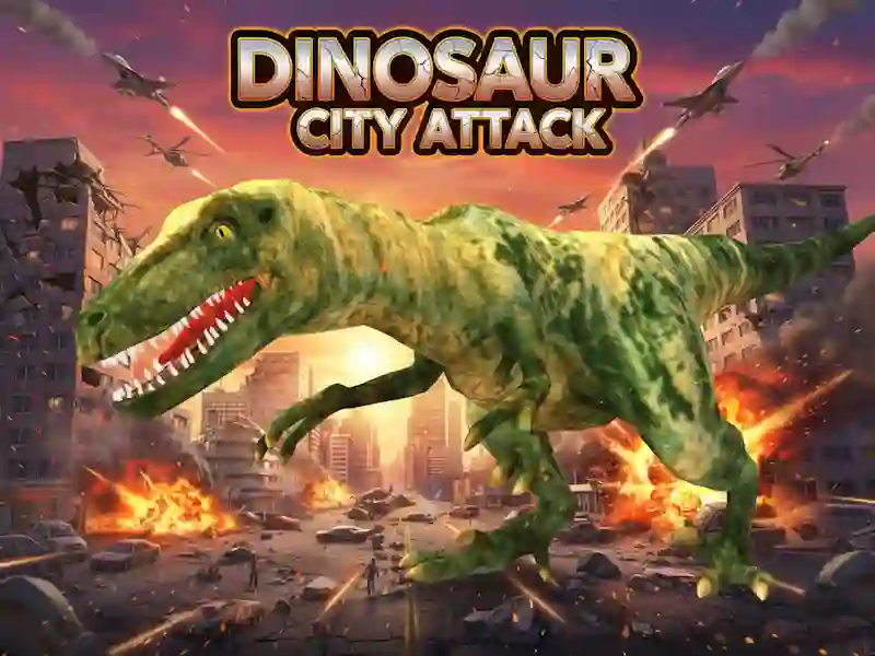 لعبة Dinosaur City Attack على الانترنت