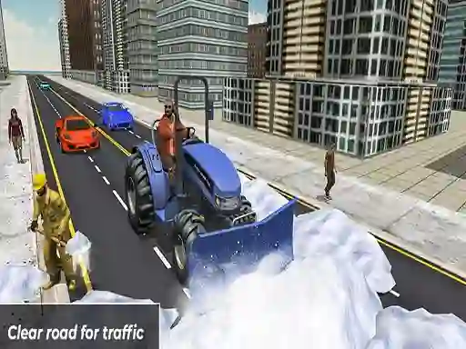 لعبة Grand Snow Clean Road Driving Simulator على الانترنت