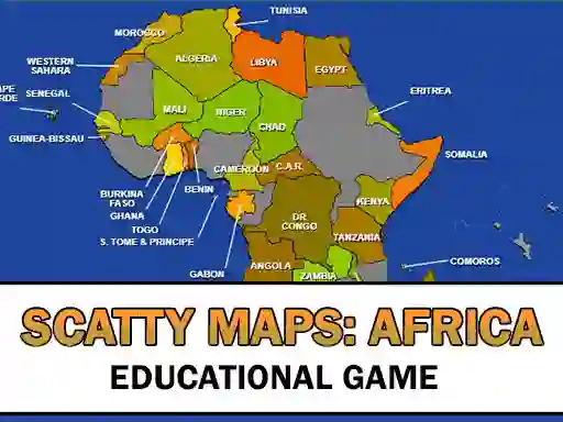 لعبة Scatty Maps Africa على الانترنت